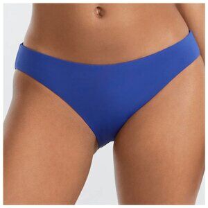 NWT Becca Adela Pant Women's Large Blue Ribbed Bikini Bottom, size Large